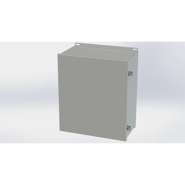 Screw Clamps Electrical Enclosures, 16.13 in H, 8 in D, 14 in W, NEMA 3R, 4, 12, 13, Carbon Steel